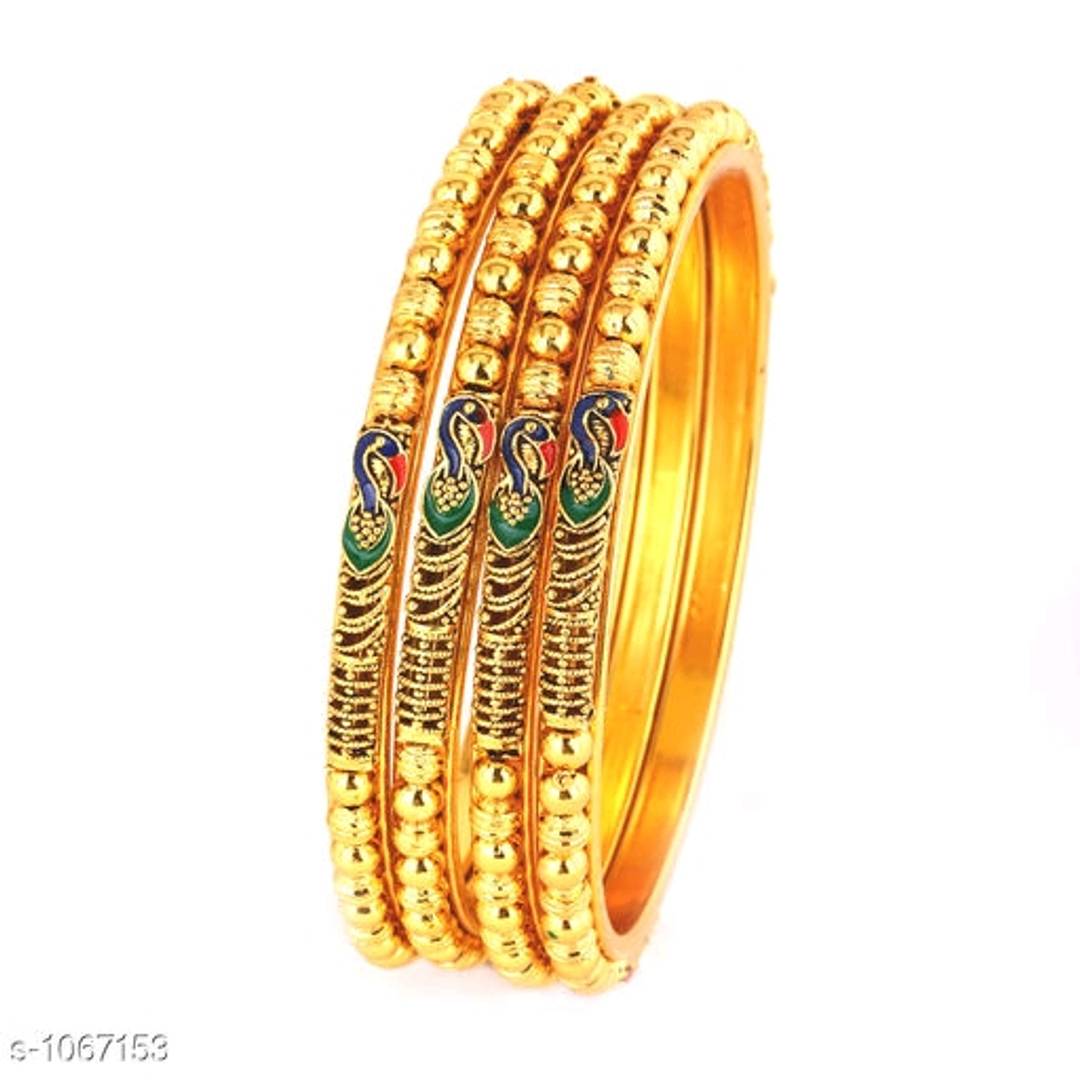 Golden Brass Contemporary Bangle - SVB Ventures